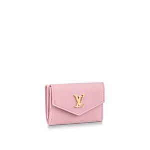 Louis Vuitton Small Wallet Trifold Light Pink Gold Leather